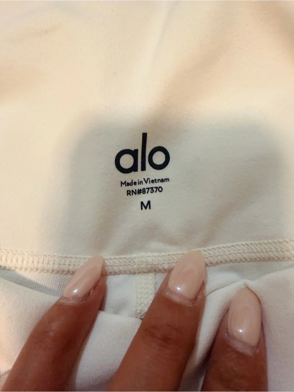 ALO Yoga Ivory High-Waist Airbrush Legging